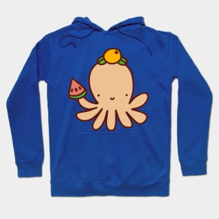 Watermelon Orange Octopus Hoodie